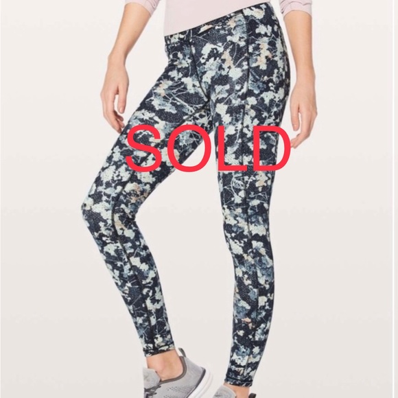 lululemon athletica Pants - Lululemon Leggings Spring Bloom Size 10